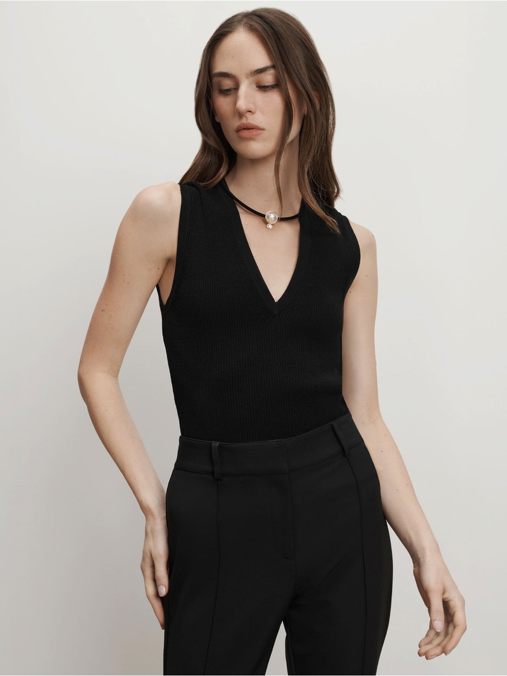 Veronica Beard Sid Knit Tank Top